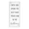 Stupell Industries God Opens the Door Phrase Wooden Wall Plaque